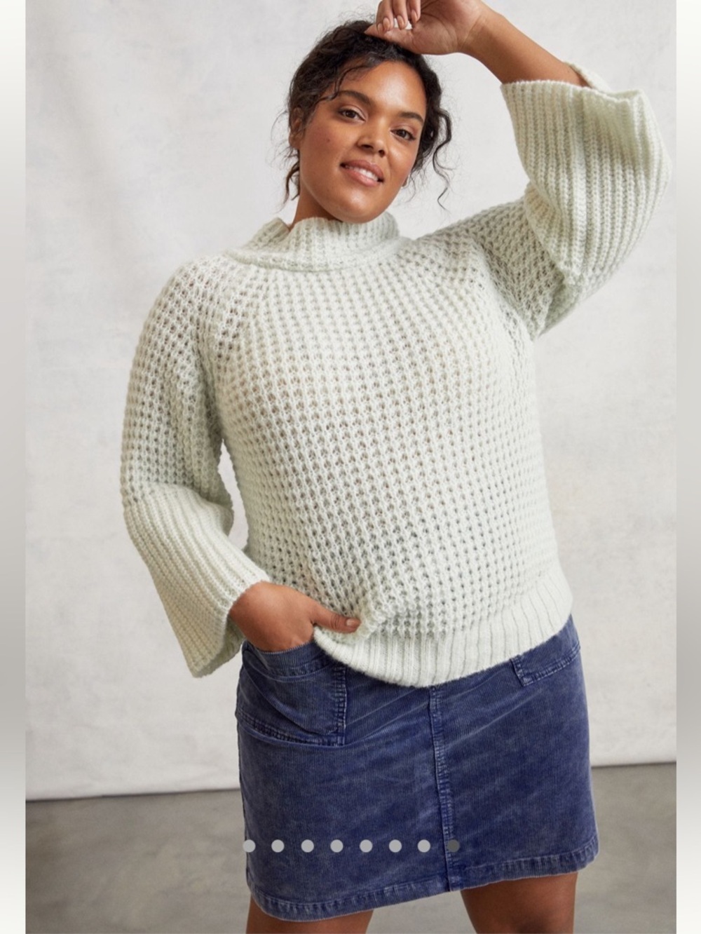 Anthropologie NWOT Maeve Dionne Bell-Sleeved Sweater size M. - Picture 8 of 10